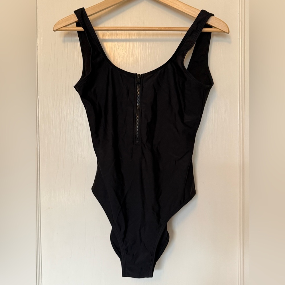 Shikini One-piece Bathing Suit with Zipper Front; NWOT